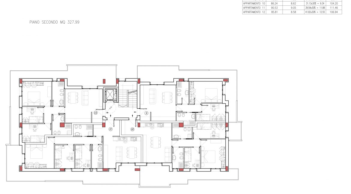 PLAN PIANO SECONDO 9-10-11-12